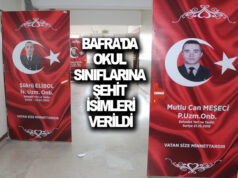 Bafra’da Okul Sınıflarına Şehit İsimleri Verildi