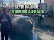 Bafra’da Hareket Halinde Otomobil Yandı