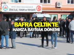 Bafra’da Çeltik Komisyonu’nda Bayrak Değişimi