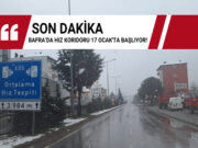 Bafra’da Hız Koridoru 17 Ocak’ta Başlıyor!