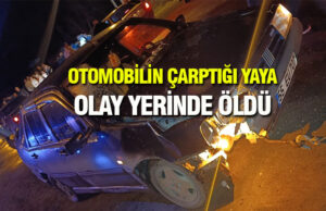 Engiz’de otomobilin çarptığı yaya öldü