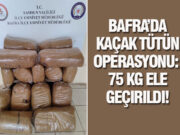 Bafra’da Kaçak Tütün Operasyonu: 75 KG Ele Geçirildi!