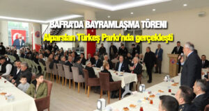 Bafra’da Bayramlaşma Alparslan Türkeş Parkı’nda Gerçekleşti