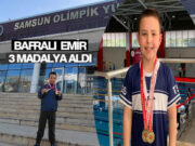 Bafralı Emir, yüzmede 3 madalyayı kaptı