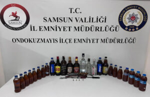 19 Mayıs’ta Araçtan Cephanelik ve Kaçak İçki Çıktı