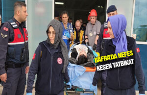 Bafra Devlet Hastanesi’nde nefes kesen tatbikat