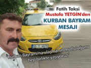 MUSTAFA YETGİN’DEN KURBAN BAYRAMI MESAJI