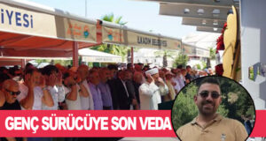Genç sürücü son yolculuğuna uğurlandı.