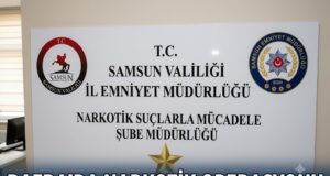 Bafra’da narkotik operasyonu