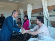 Bafra Devlet Hastanesi’ne Zehirlenmesi Sonrası Üst Düzey Ziyaret