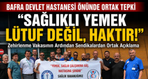 Bafra Devlet Hastanesi Önünde Zehirlenme İsyanı