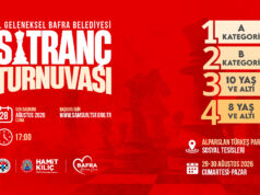 BAFRA SATRANÇ TURNUVASI BAŞVURULARI BAŞLIYOR