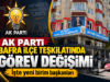 AK PARTİ BAFRA İLÇE TEŞKİLATINDA GÖREV DEĞİŞİMİ