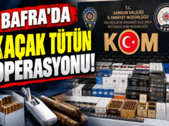 BAFRA’DA KAÇAK TÜTÜN OPERASYONU!
