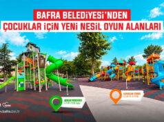 Bafra Belediyesi’nden Çocuklar İçin Yeni Nesil Oyun Alanları