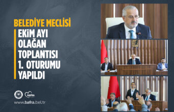 BELEDİYE MECLİSİ OLAĞAN EKİM AYI TOPLANTISI 1.OTURUMU YAPILDI