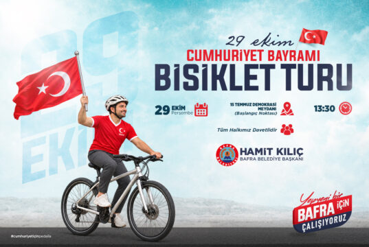 BAFRA’DA PEDALLAR CUMHURİYET COŞKUSU İLE DÖNECEK