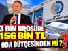 3 BİN BROŞÜRE 156 BİN TL ODA BÜTÇESİNDEN Mİ ?