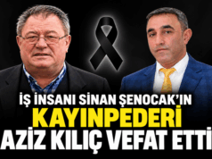 İş İnsanı Sinan Şenocak’ın Kayınpederi Aziz Kılıç Vefat Etti