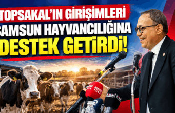 Topsakal`ın Girişimi ile Buzağı ve süt desteği