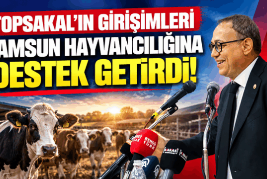 Topsakal`ın Girişimi ile Buzağı ve süt desteği